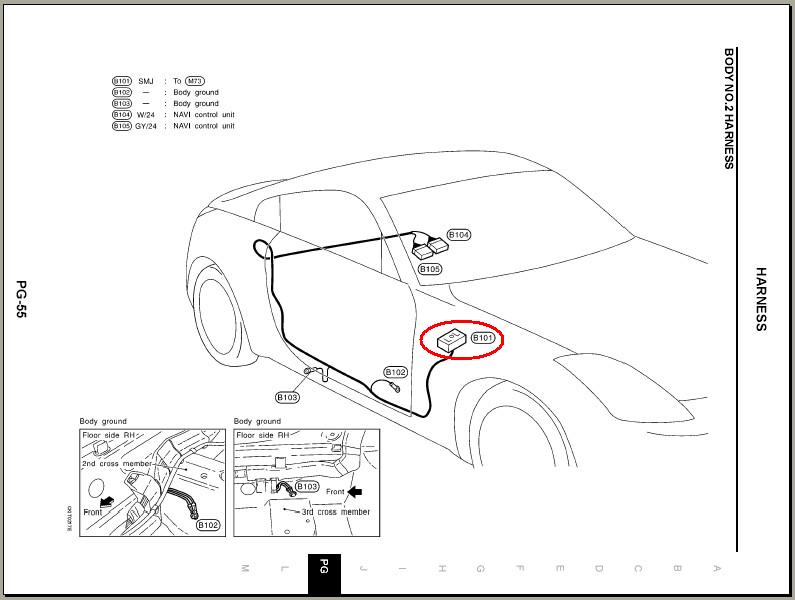 350Z Body Wiring Harnesses